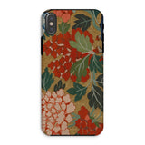 K’ossu Fragment - Qing Dynasty Floral Textile Phone Case, Iphone Xs / Matte, Mobile Cases, Toby Leon