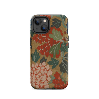 K’ossu Fragment - Qing Dynasty Floral Textile Phone Case Iphone 14 / Matte Floral Patterned Phone Case Qing Dynasty