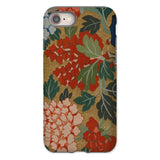 K’ossu Fragment - Qing Dynasty Floral Textile Phone Case Iphone 8 / Matte Floral Patterned Phone Case Qing Dynasty