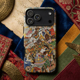 Krishna & Balarama Fighting the Enemy - Harivamsa Iphone Case, Mobile Phone Cases, Toby Leon