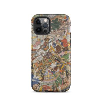 Krishna & Balarama Combattono il Nemico - Custodia Iphone Harivamsa, 12 Pro / Opaco, Custodie per Cellulari, Toby Leon