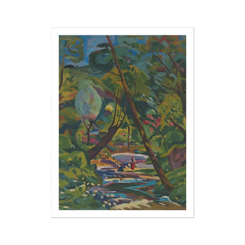 Kubinsky Stream - Stampa d'arte Kubinccan di Arnold Peter Weisz / Tela, 11x14’’ / 28x36cm / Senza cornice / Bordo bianco, Poster, Stampe & Visual