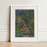 Kubinsky Stream - Arnold Peter Weisz Kubinccan Art Print / Canvas, 12x16’’ / 31x41cm / White Frame / Matboard, Posters Prints & Visual