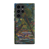 Kubinsky Stream - Arnold Peter Weisz Kubinccan Phone Case Samsung Galaxy S23 Ultra / Matte Vibrant Impressionistic Landscape Bold Greens
