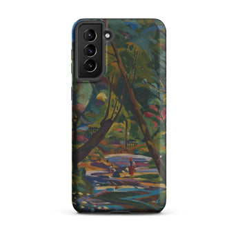 Kubinsky Stream - Arnold Peter Weisz Kubinccan Samsung Case, Galaxy S21 Plus / Matte, Smartphone Case Colorful Impressionistic Landscape