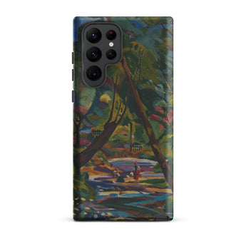 Kubinsky Stream - Arnold Peter Weisz Kubinccan Samsung Case, Galaxy S22 Ultra / Matte, Smartphone Case Vibrant Abstract Landscape Painting