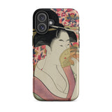 Kushi - Custodia per iPhone Ukiyo-e di Kitagawa Utamaro, 16 Plus / Opaca, Custodie per telefono, Toby Leon