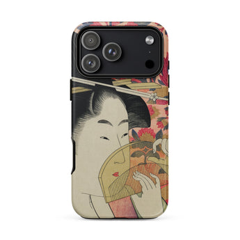 Kushi - Custodia per iPhone Ukiyo-e di Kitagawa Utamaro, 17 Pro Max / Opaca, Custodie per telefono, Toby Leon
