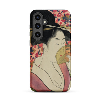 Kushi - Kitagawa Utamaro Ukiyo-e Phone Case Samsung Galaxy S24 Plus / Matte Phone Case Detailed Illustration Traditional Japanese Geisha