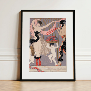 La Danse Des Fleurs - George Barbier 1920s Art Print, Georges Barbier’s Art, Mesmerizing Pochoir Print, Danse Des Fleurs