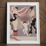 La Danse Des Fleurs - George Barbier 1920s Art Print, Georges Barbier’s Art, Mesmerizing Pochoir Print, Danse Des Fleurs