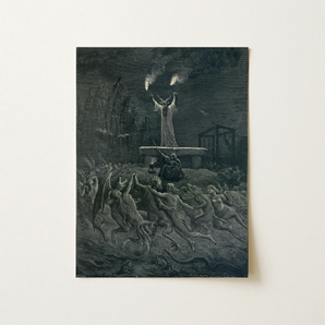 La Danse Du Sabbat - Emile Bayard Art Print / Canvas, 12x16’’ / 31x41cm / Unframed / no Border, Posters Prints & Visual Artwork, Toby Leon
