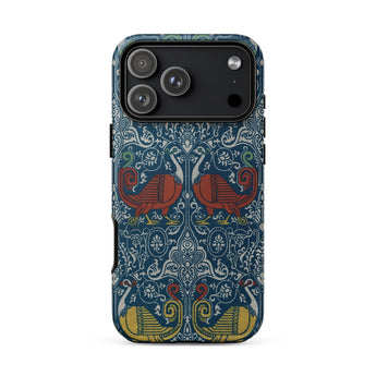 La Decoration Arabe 11 - Emile Prisse D’avennes Phone Case Iphone 17 Pro Max / Matte Blue Green Floral Iphone 12 Case Elephant Design