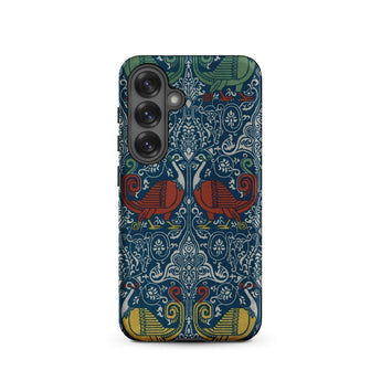 La Decoration Arabe 11 - Emile Prisse D’avennes Phone Case Samsung Galaxy S25 / Matte Phone Case Symmetrical Ornate Pattern Stylized Birds