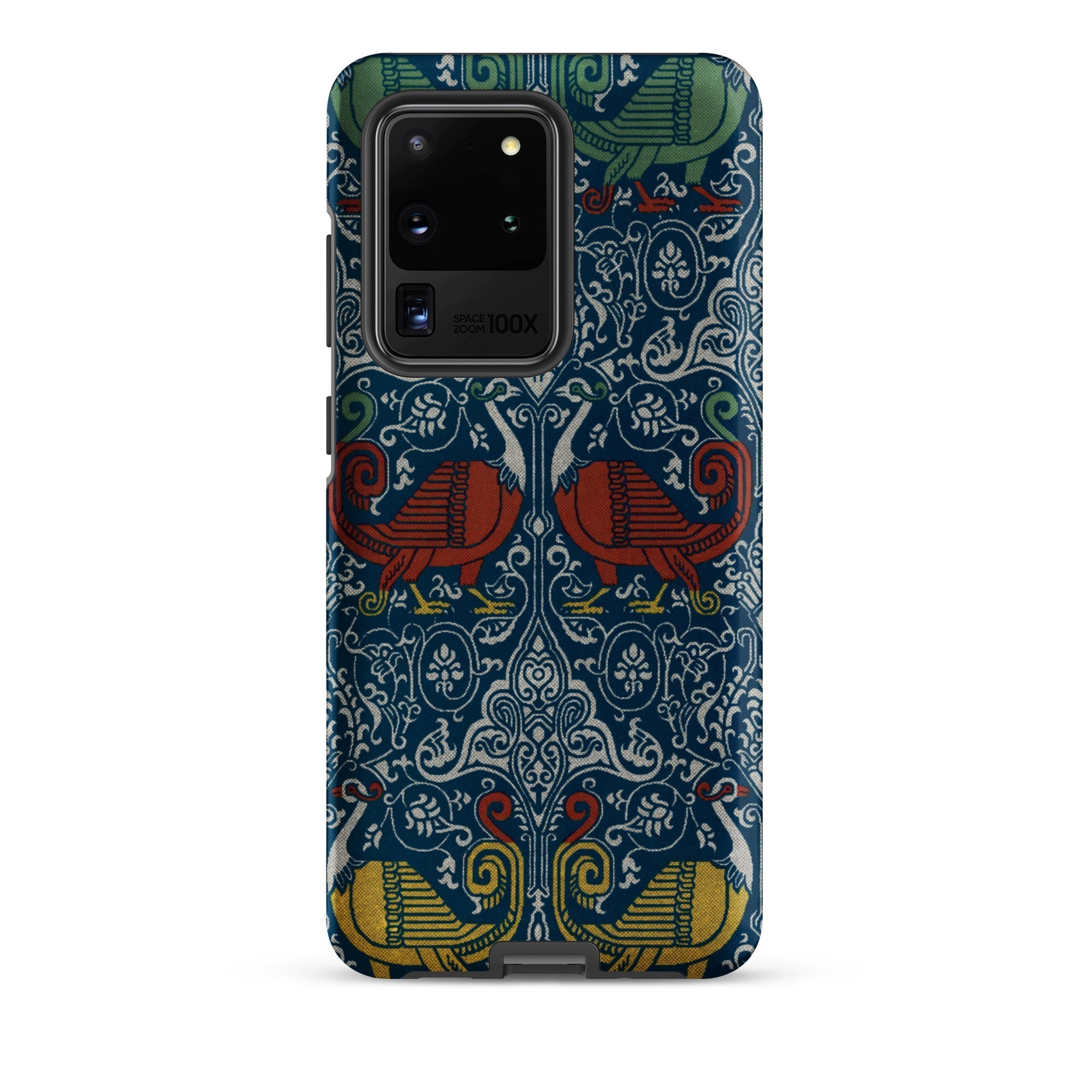La Decoration Arabe 11 - Emile Prisse D’avennes Samsung Case, Galaxy S20 Ultra / Matte, Dark Blue Smartphone Case Intricate Pattern