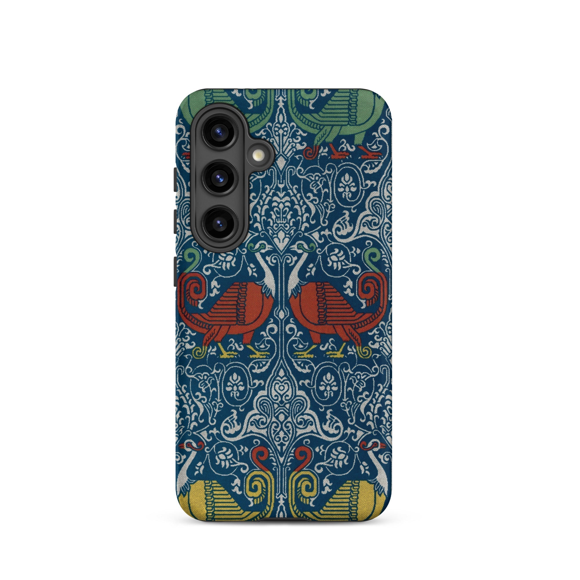 La Decoration Arabe 11 - Emile Prisse D’avennes Samsung Case, Galaxy S23 Ultra / Matte, Phone Case Blue White Patterned Design Stylized