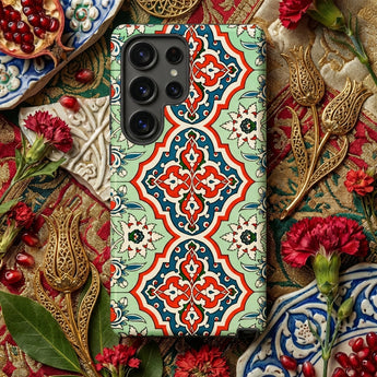 La Decoration Arabe 21 - Emile Prisse D’avennes Phone Case Vibrant Phone Case Intricate Red Blue White Geometric émile Prisse D’avennes,