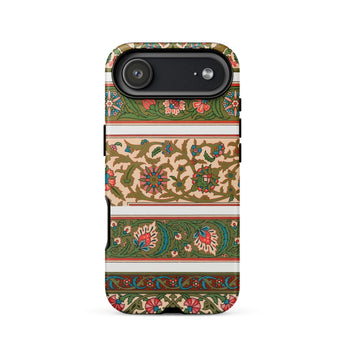 La Decoration Arabe 32 - Emile Prisse D’avennes Art Phone Case Iphone 17 Air / Matte Vintage Floral Phone Case Green Brown Tones Textured