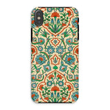 La Decoration Arabe 33 - Emile Prisse D’avennes Iphone Case, Xs / Matte, Ornate Floral Patterned Phone Case Intricate Designs Green