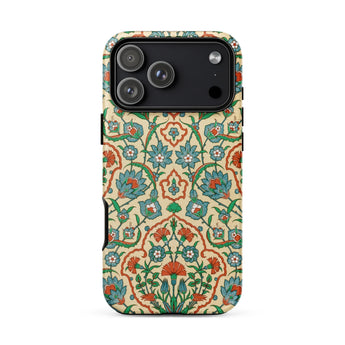 La Decoration Arabe 33 - Emile Prisse D’avennes Phone Case Iphone 17 Pro Max / Matte Iphone 12 Pro Max Case Floral Pattern Beige Decoration