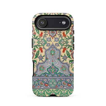 La Decoration Arabe 36 - Emile Prisse D’avennes Art Phone Case Iphone 17 Air / Matte Beige Green Floral Patterned Phone Case Intricate
