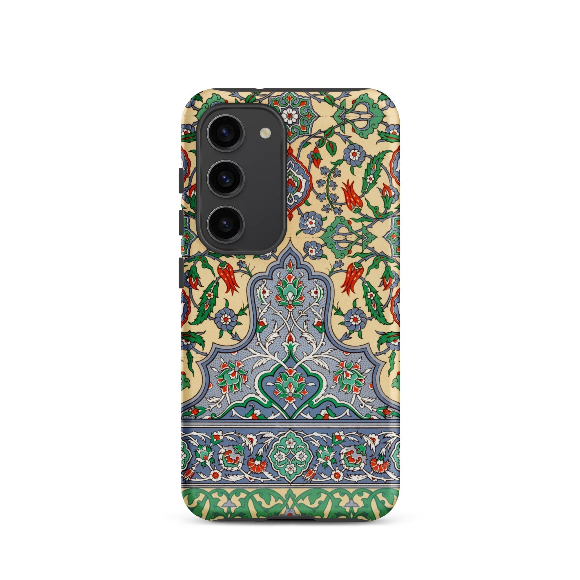 La Decoration Arabe 36 - Emile Prisse D’avennes Art Samsung Case, Galaxy S23 / Matte, Smartphone Case Ornate Colorful Floral Geometric