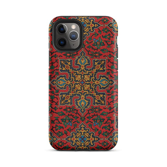 La Decoration Arabe 5 & 6 - Emile Prisse D’avennes Iphone Case 11 Pro / Matte Red Patterned Phone Case Decoration Arabe Plate, Arabian