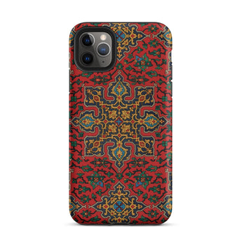 La Decoration Arabe 5 & 6 - Emile Prisse D’avennes Iphone Case 11 Pro Max / Matte Red Patterned Phone Case Decoration Arabe Plate, Arabian