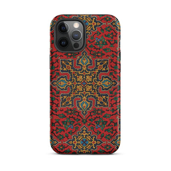 La Decoration Arabe 5 & 6 - Emile Prisse D’avennes Iphone Case 12 Pro Max / Matte Red Patterned Phone Case Decoration Arabe Plate, Arabian