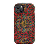 La Decoration Arabe 5 & 6 - Emile Prisse D’avennes Iphone Case 14 Plus / Matte Red Patterned Phone Case Decoration Arabe Plate, Arabian