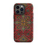 La Decoration Arabe 5 & 6 - Emile Prisse D’avennes Iphone Case 14 Pro Max / Matte Red Patterned Phone Case Decoration Arabe Plate, Arabian