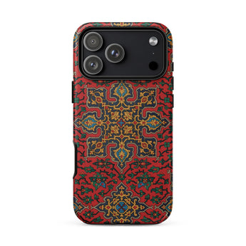 La Decoration Arabe 5 & 6 - Emile Prisse D’avennes Iphone Case 17 Pro Max / Matte Red Green Patterned Phone Case Floral Design Made