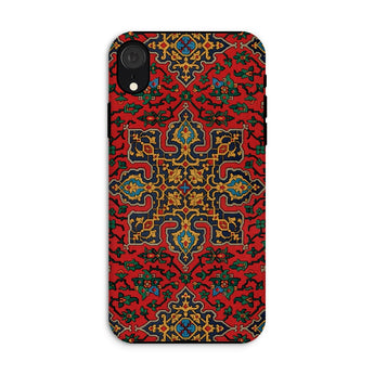 La Decoration Arabe 5 & 6 - Emile Prisse D’avennes Iphone Case Xr / Matte Ornate Phone Case Intricate Middle Eastern-inspired Pattern Red