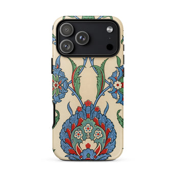 La Decoration Arabe 51 - Emile Prisse D’avennes Art Phone Case Iphone 17 Pro Max / Matte Iphone 12 Pro Max Case Floral Pattern Beige émile