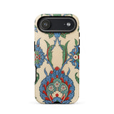 La Decoration Arabe 51 - Emile Prisse D’avennes Art Phone Case Iphone 17 Air / Matte Beige Floral Phone Case Blue Red Accents Made émile
