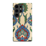 La Decoration Arabe 51 - Emile Prisse D’avennes Art Phone Case Samsung Galaxy S24 Ultra / Matte Beige Phone Case Adorned Intricate Blue