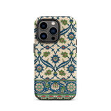 La Decoration Arabe 52 - Emile Prisse D’avennes Phone Case Iphone 14 Plus / Matte Phone Case Intricate Blue Green Floral Tile Pattern émile