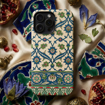 La Decoration Arabe 52 - Emile Prisse D’avennes Phone Case Phone Case Intricate Blue Green Red Floral Patterns émile Prisse D’avennes,