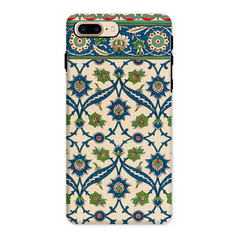 La Decoration Arabe 52 - Emile Prisse D’avennes Phone Case Iphone 8 Plus / Matte Ornate Phone Case Colorful Floral Geometric Pattern