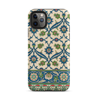 La Decoration Arabe 52 - Emile Prisse D’avennes Phone Case Iphone 11 Pro Max / Matte Beige Phone Case Intricate Blue Green Red Floral émile