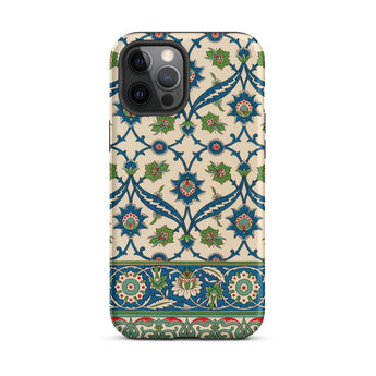 La Decoration Arabe 52 - Emile Prisse D’avennes Phone Case Iphone 12 Pro Max / Matte Beige Phone Case Intricate Blue Green Red Floral émile