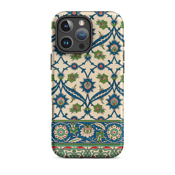 La Decoration Arabe 52 - Emile Prisse D’avennes Phone Case Iphone 16 Pro Max / Matte Beige Phone Case Intricate Blue Green Red Floral émile