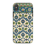La Decoration Arabe 52 - Emile Prisse D’avennes Phone Case Iphone Xs / Matte Decorative Phone Case Intricate Floral Geometric Pattern Blue