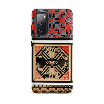La Decoration Arabe 80 - Emile Prisse D’avennes Art Phone Case Samsung Galaxy S20 Fe / Matte Phone Case Bold Geometric Design Red Black