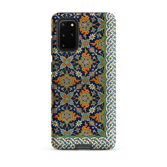 La Decoration Arabe - Emile Prisses D’avennes Phone Case Samsung Galaxy S20 Plus / Matte Vibrant Intricately Patterned Deep Blue Background