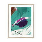 La Morte D’amour - Charles Martin 1920s Art Print, Person Purple Dress Stylized Artistic Scene