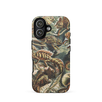 Lacertilia - Ernst Haeckel Eidechsen-Taxonomie iPhone-Hülle, 17 / Matt, Handyhüllen, Toby Leon