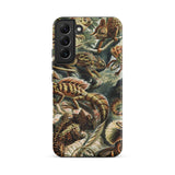 Lacertilia - Ernst Haeckel Lizard Taxonomy Phone Case Samsung Galaxy S22 Plus / Matte Phone Case Detailed Illustration Lizards Earthy Tones