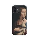 Dame à l'hermine - Coque Iphone Leonardo Da Vinci, 12 / Mat, Coques de téléphone portable, Toby Leon