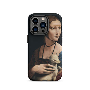 La Dame à l'hermine - Coque iPhone Léonard de Vinci, 14 Pro / Mat, Coques de téléphone, Toby Leon
